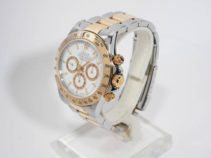 ロレックス デイトナ エルプリメロ Ref.16523 ステンレススチール/イエローゴールド ホワイト文字盤 中古 ir5jwyc2