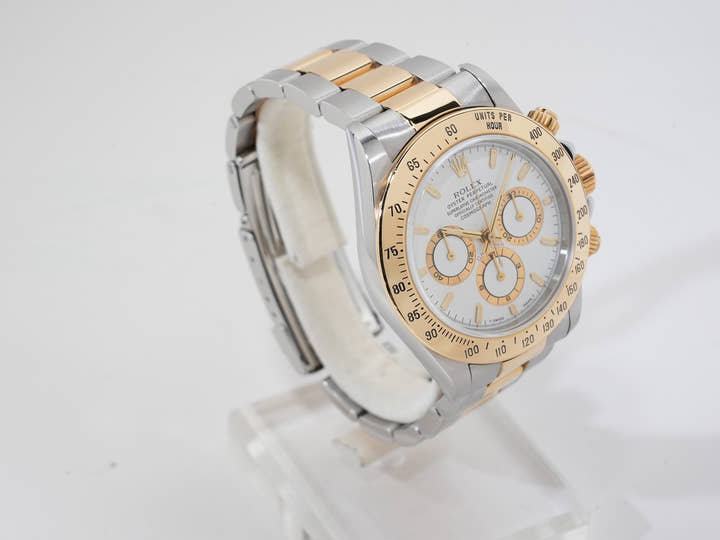 ロレックス デイトナ エルプリメロ Ref.16523 ステンレススチール/イエローゴールド ホワイト文字盤 中古 ir5jwyc2