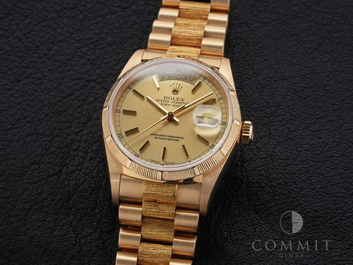 ROLEX Day-Date Ref.18078 Yellow Gold Champagne Dial Used mx2ctwye