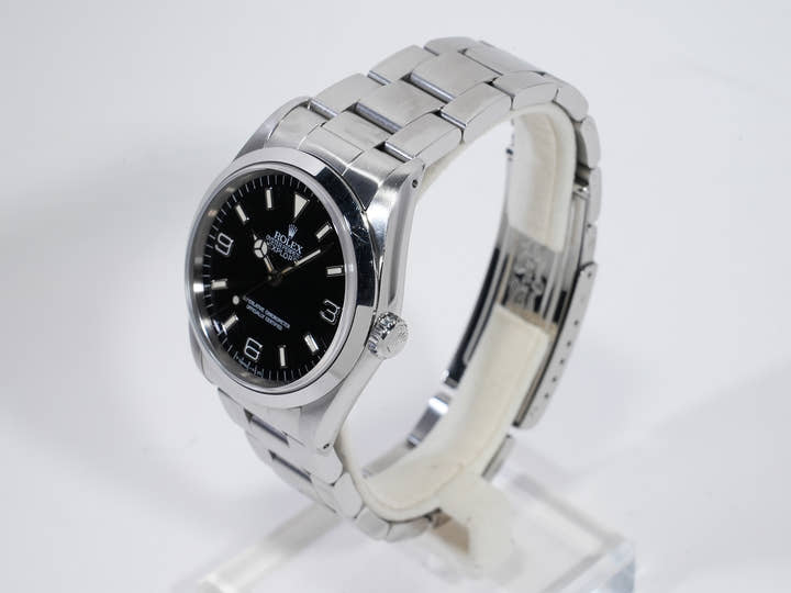 ロレックス エクスプローラーI Ref.14270 ステンレススチール ブラック文字盤 オイスターブレスレット 中古 spoqv3wv