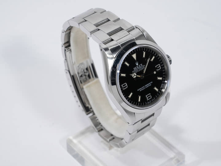 ロレックス エクスプローラーI Ref.14270 ステンレススチール ブラック文字盤 オイスターブレスレット 中古 spoqv3wv
