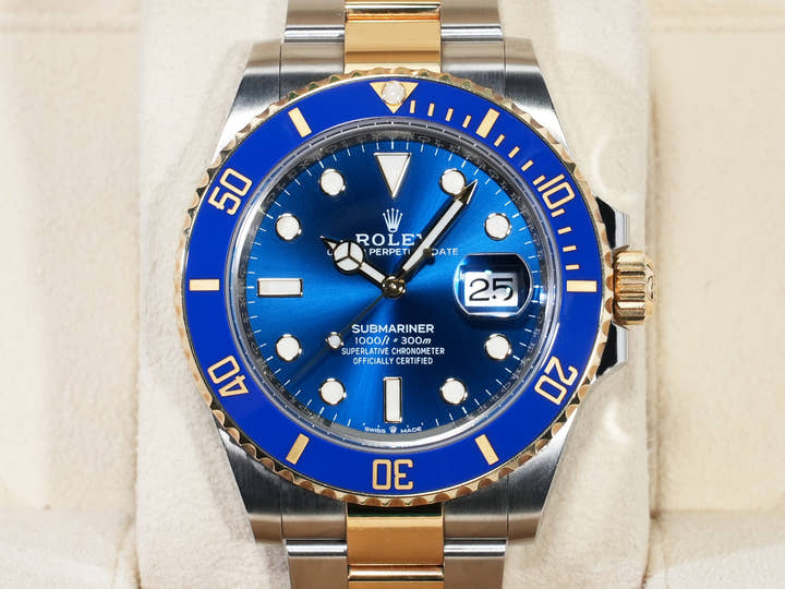 Rolex Submariner Date Ref. 126613LB Stainless Steel/Yellow Gold Blue Dial Pre-owned sxynj695