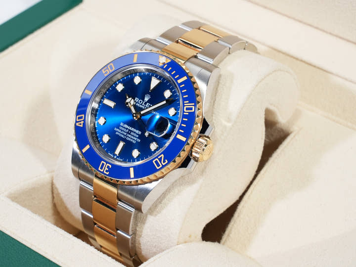 Rolex Submariner Date Ref. 126613LB Stainless Steel/Yellow Gold Blue Dial Pre-owned sxynj695
