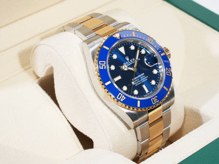 Rolex Submariner Date Ref. 126613LB Stainless Steel/Yellow Gold Blue Dial Pre-owned sxynj695