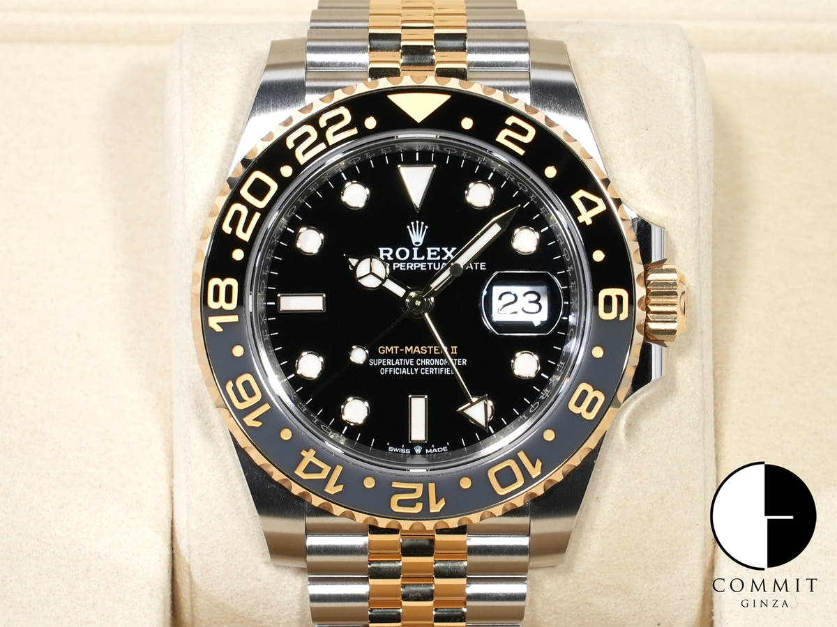 Rolex GMT-Master II Ref.126713GRNR Stainless Steel/Yellow Gold Black Dial Jubilee Bracelet Unused mmjzd83h