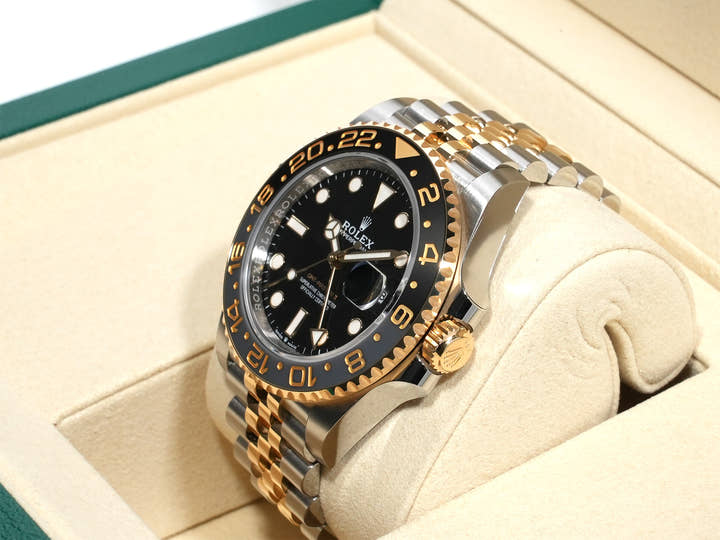 Rolex GMT-Master II Ref.126713GRNR Stainless Steel/Yellow Gold Black Dial Jubilee Bracelet Unused mmjzd83h