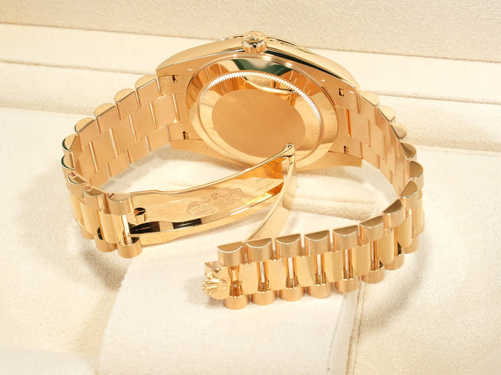 ROLEX Day-Date 40 Ref.228238 Yellow Gold Green Dial Unused ntcwtkmp