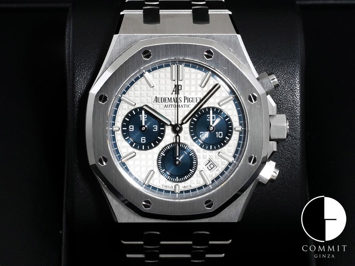 Audemars Piguet Royal Oak Chronograph Ref.26315ST.OO.1256ST.01 Stainless Steel Silver Dial Excellent Condition 8dxpsb8g