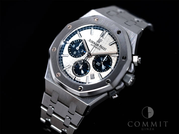 Audemars Piguet Royal Oak Chronograph Ref.26315ST.OO.1256ST.01 Stainless Steel Silver Dial Excellent Condition 8dxpsb8g