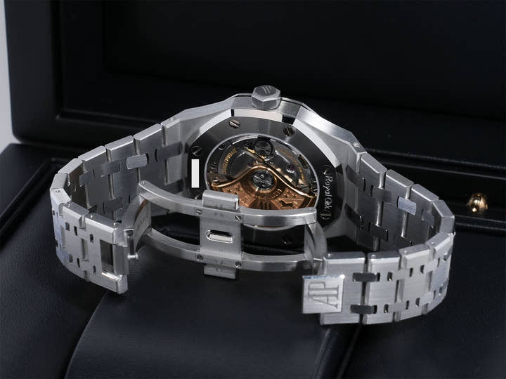 Audemars Piguet Royal Oak Ref.15450ST.OO.1256ST.01 Stainless Steel Silver Dial Excellent Condition 3bzmjgaa