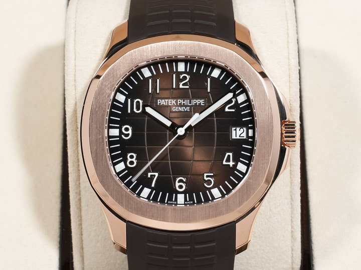 Patek Philippe Aquanaut Ref. 5167R-001 Rose Gold Brown Dial Excellent Condition 69emsa5e
