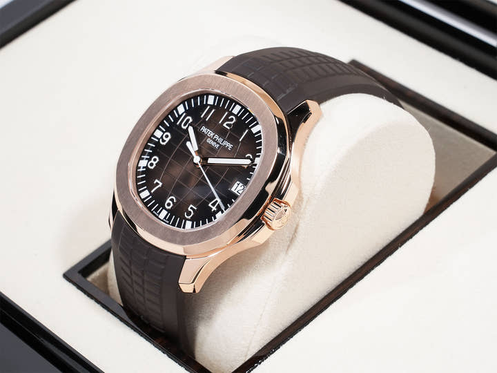 Patek Philippe Aquanaut Ref. 5167R-001 Rose Gold Brown Dial Excellent Condition 69emsa5e