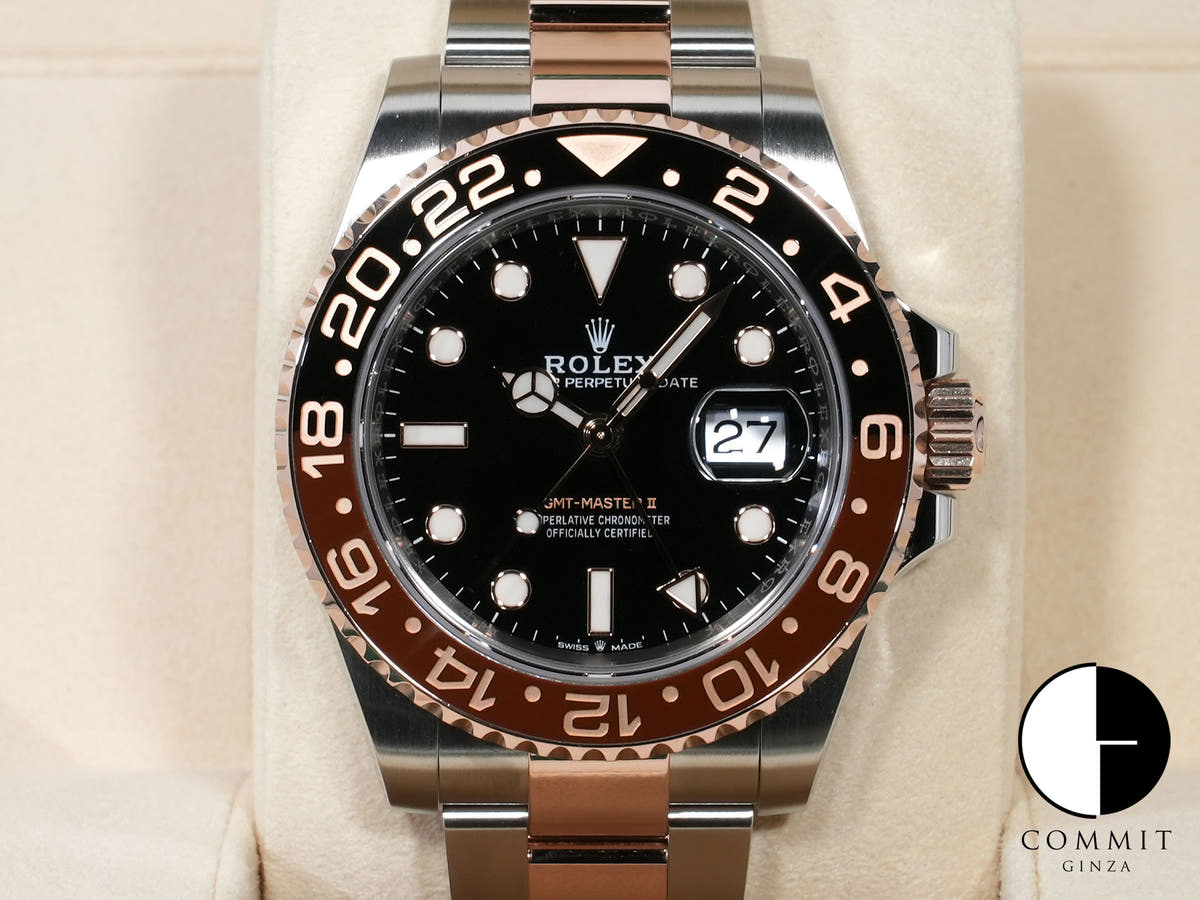 Rolex GMT-Master II Ref. 126711CHNR Stainless Steel/Everose Gold Black Dial Oyster Bracelet Excellent Condition 5s5x8o9b