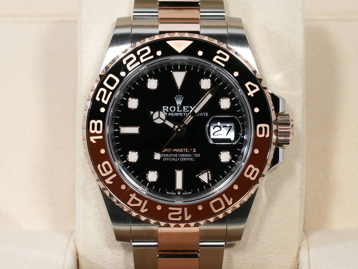 Rolex GMT-Master II Ref. 126711CHNR Stainless Steel/Everose Gold Black Dial Oyster Bracelet Excellent Condition 5s5x8o9b