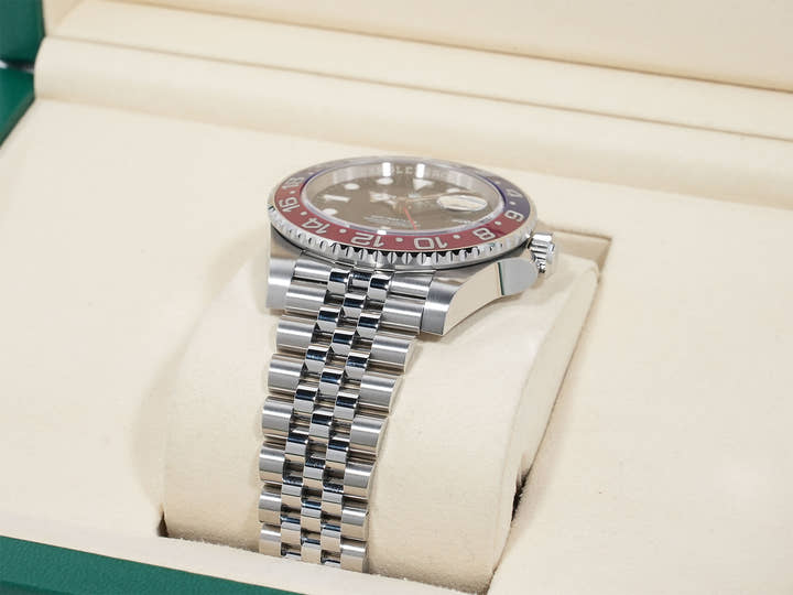 Rolex GMT-Master II Ref. 126710BLRO Stainless Steel Black Dial Jubilee Bracelet Used eekvujfa