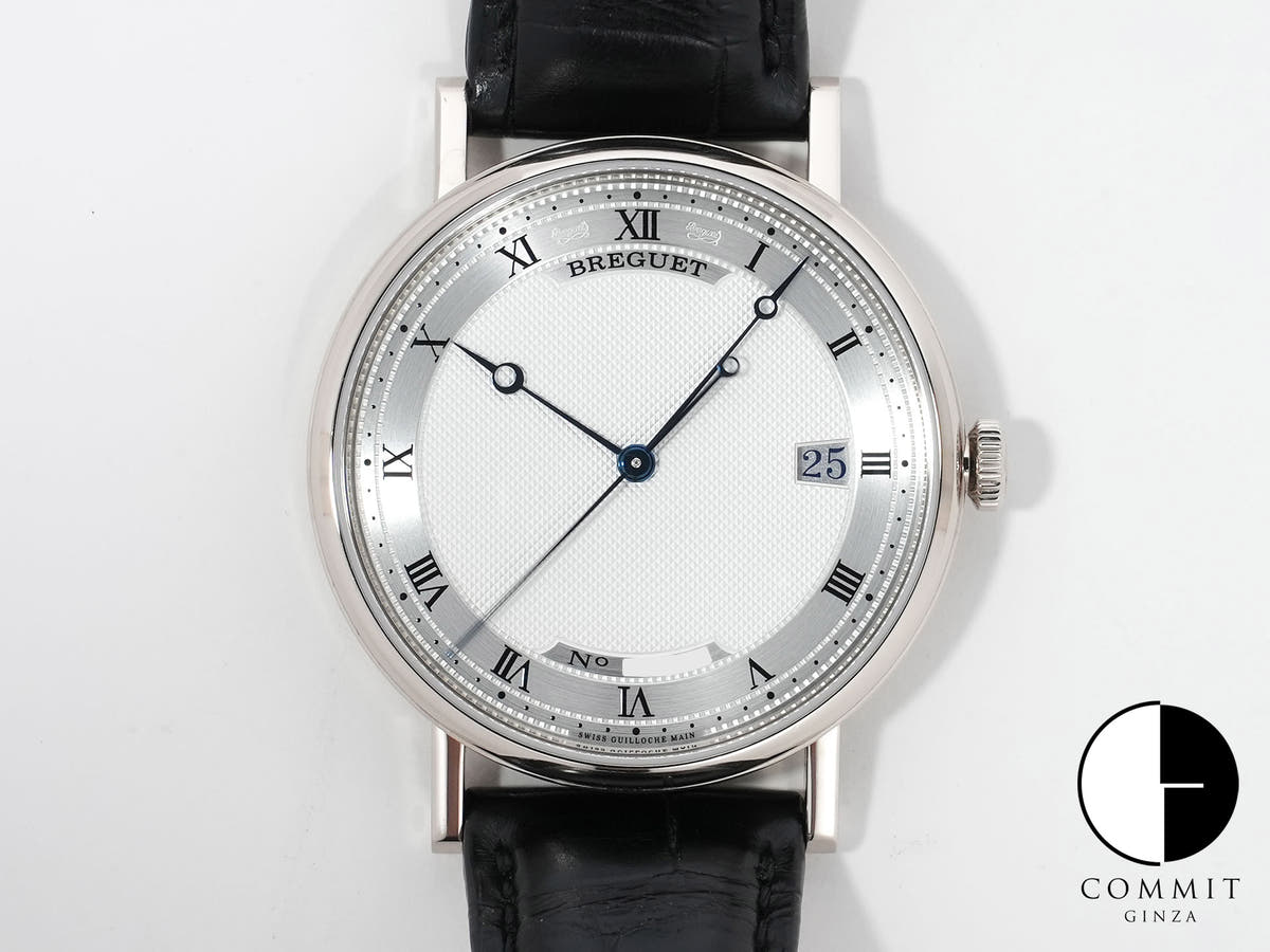 Breguet Classique Ref.5177BB/15/9V6 White Gold Silver/Guilloché Dial Excellent Used Condition u98v3mmr