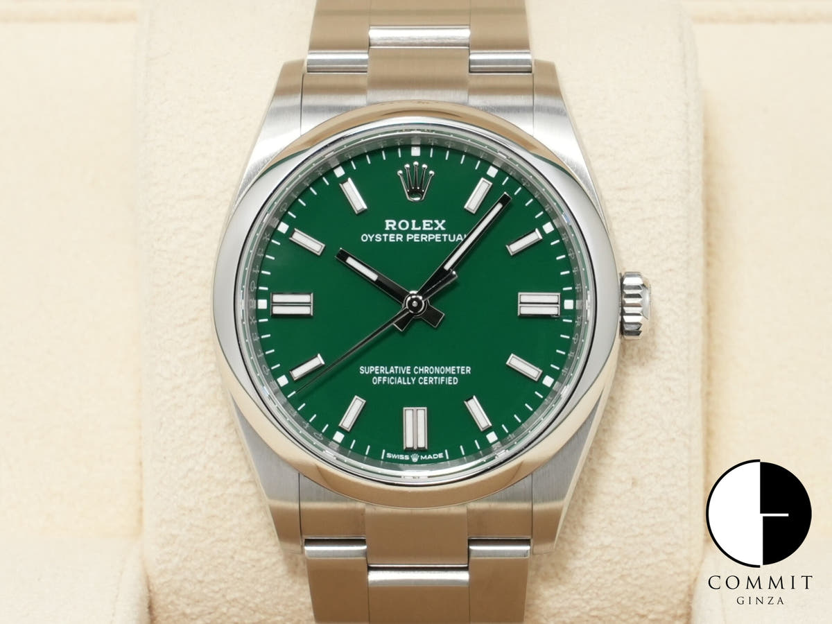 Rolex Oyster Perpetual 36 Ref. 126000 Stainless Steel Green Dial Used - Excellent xgutjnuk