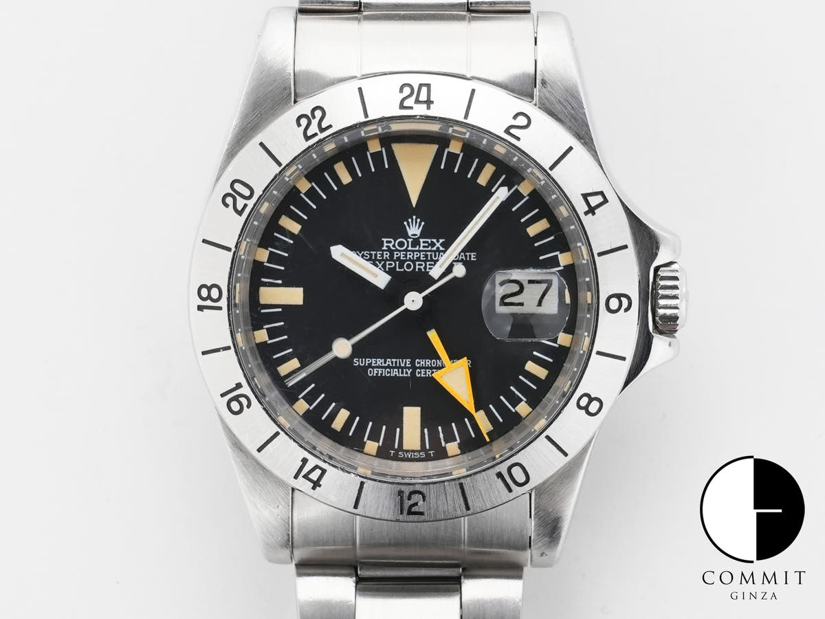 ロレックス エクスプローラーII Ref.1655 ステンレススチール ブラック文字盤 オイスターブレスレット 中古 d6ff8iig