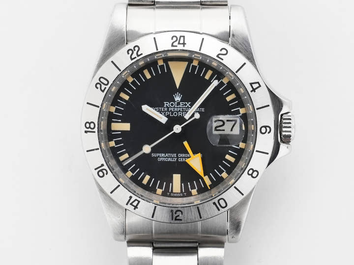 ロレックス エクスプローラーII Ref.1655 ステンレススチール ブラック文字盤 オイスターブレスレット 中古 d6ff8iig