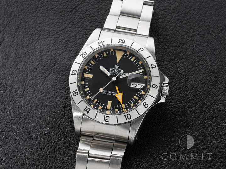 ロレックス エクスプローラーII Ref.1655 ステンレススチール ブラック文字盤 オイスターブレスレット 中古 d6ff8iig