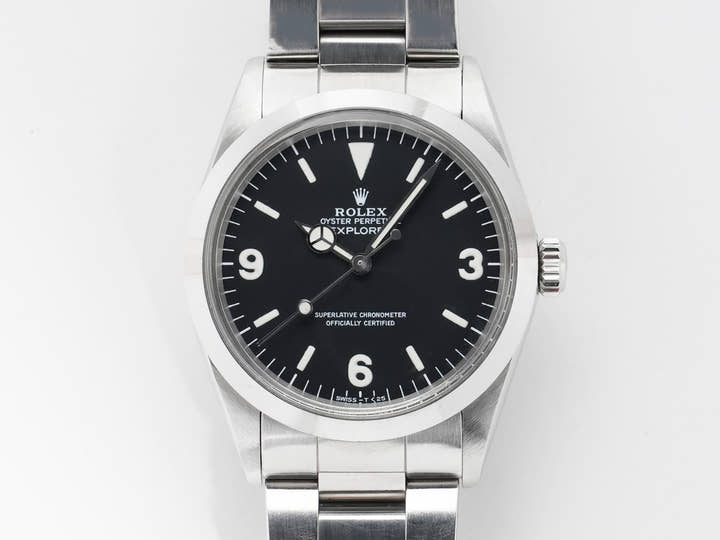 ロレックス エクスプローラーI Ref.1016 ステンレススチール ブラック文字盤 中古 agzfcc7h