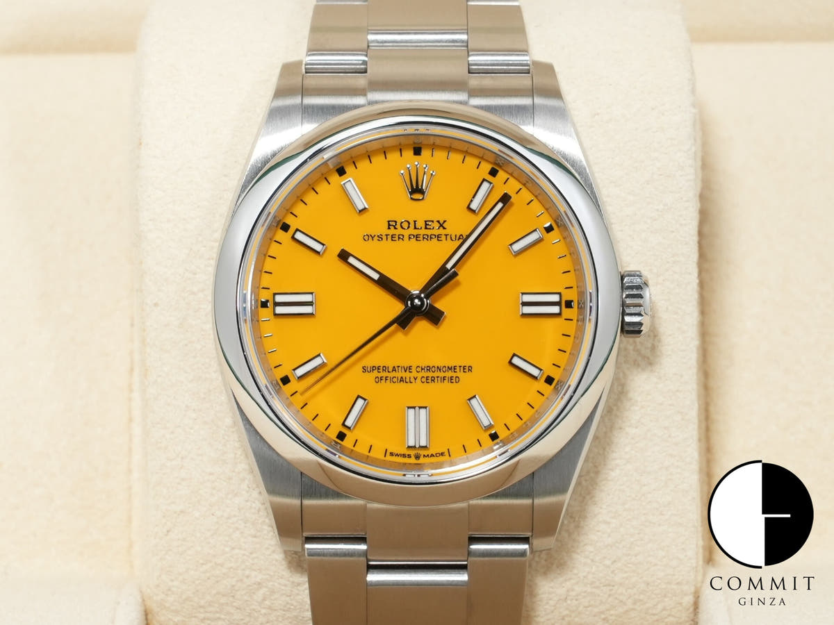 ロレックス オイスターパーペチュアル36 Ref.126000 ステンレススチール イエロー文字盤 中古 ykcbwidt