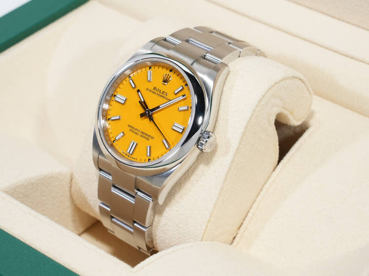 ロレックス オイスターパーペチュアル36 Ref.126000 ステンレススチール イエロー文字盤 中古 ykcbwidt