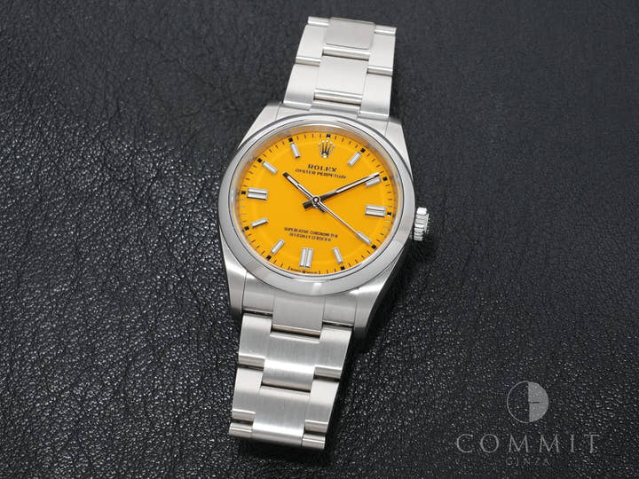 ロレックス オイスターパーペチュアル36 Ref.126000 ステンレススチール イエロー文字盤 中古 ykcbwidt