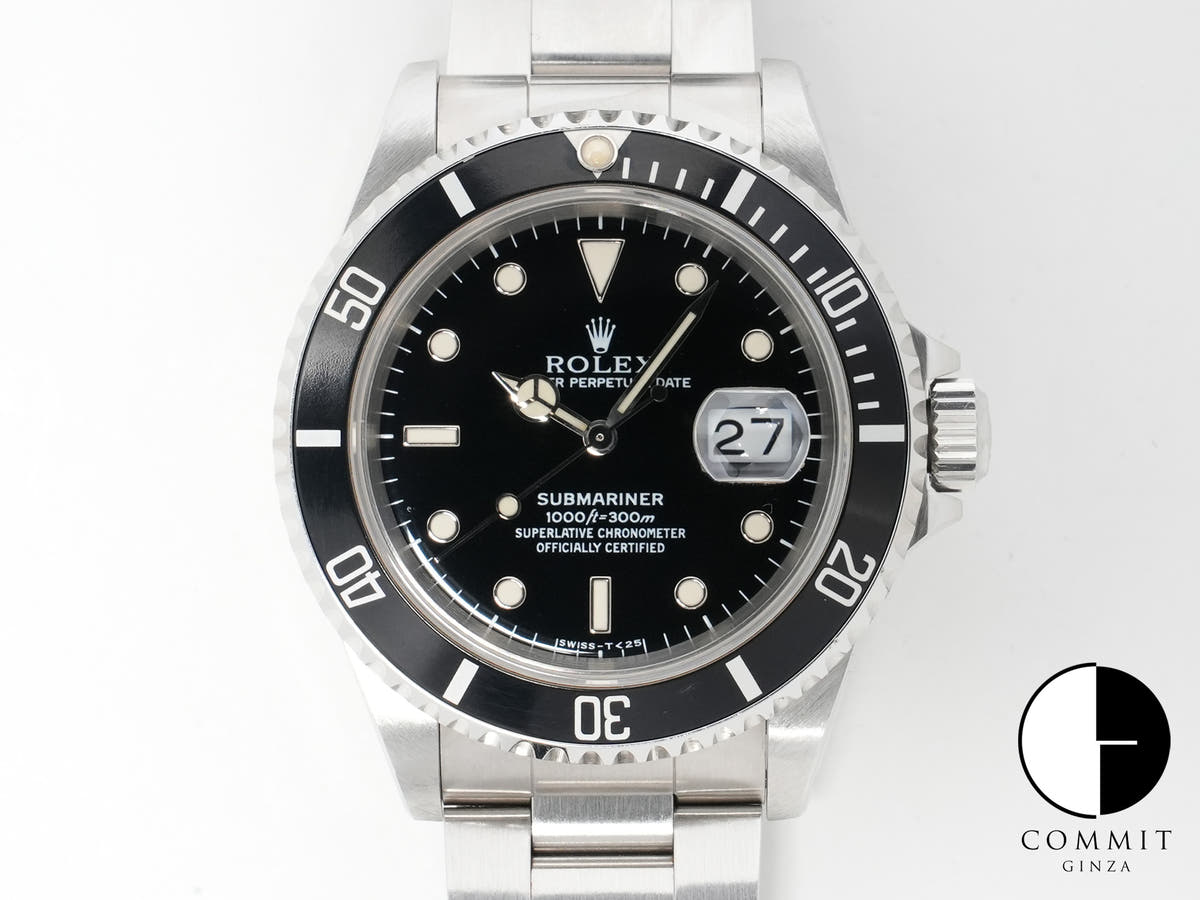 Rolex Submariner Date Ref. 16610 Stainless Steel Black Dial Used ix274fpa