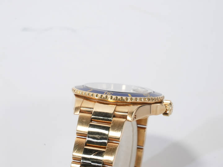 ロレックス サブマリーナー デイト Ref.16618 イエローゴールド ブルー文字盤 中古 cqu37xeq