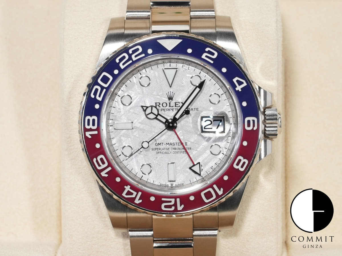 ROLEX GMT-Master II Ref.126719BLRO White Gold Meteorite Dial Oyster Bracelet Pre-owned utxfiuz2