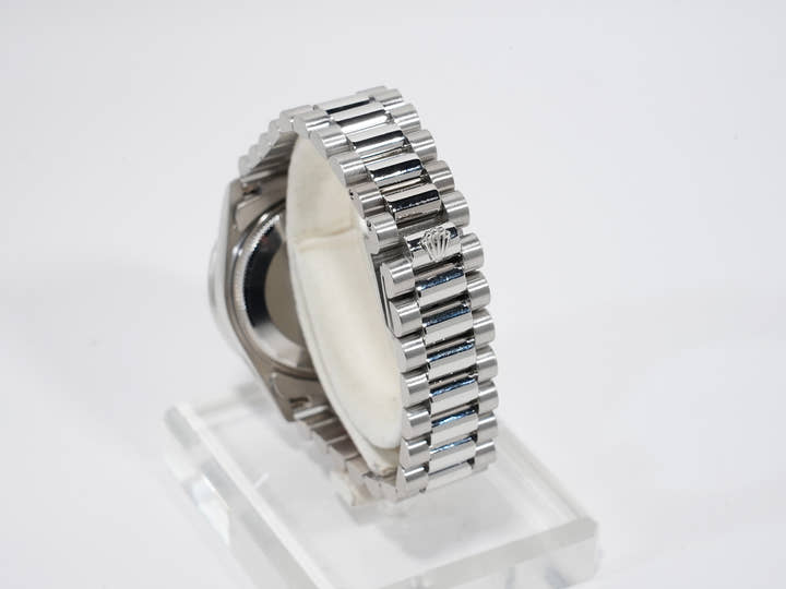 Rolex Datejust 31 Ref. 78266 Platinum Ice Blue Dial Used m4m8eds8
