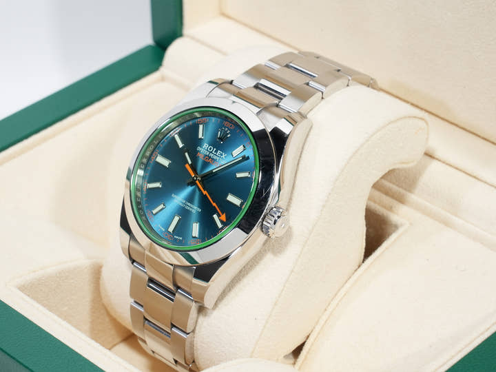 Rolex Milgauss Ref.116400GV Stainless Steel Z-Blue Dial Pre-owned h2jriy92