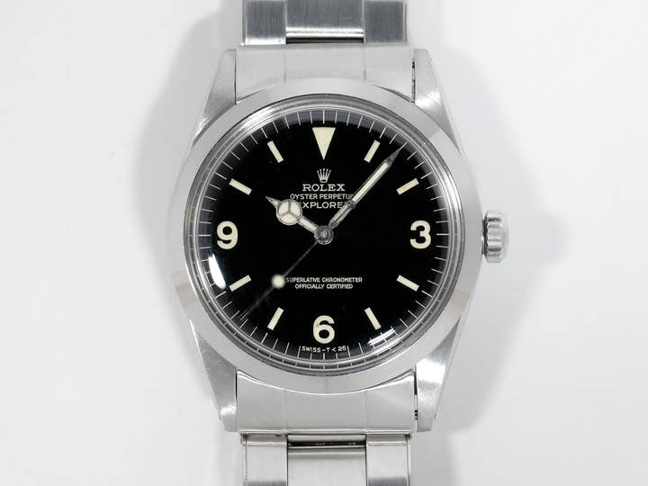 ロレックス エクスプローラーI Ref.1016 ステンレススチール ブラック文字盤 中古 wi7o9g9a