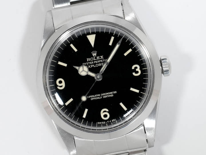 ロレックス エクスプローラーI Ref.1016 ステンレススチール ブラック文字盤 中古 wi7o9g9a
