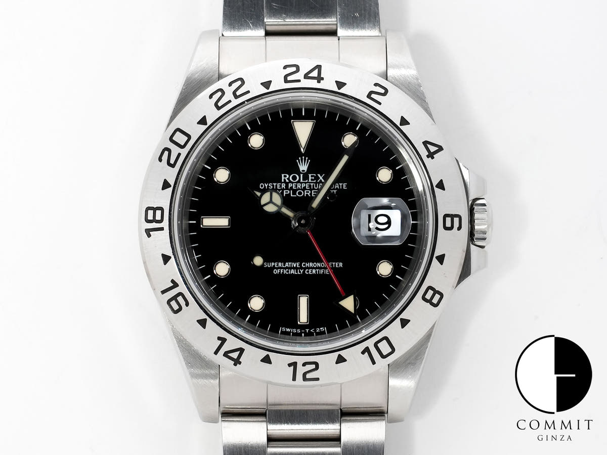 Rolex Explorer II Ref. 16570 Stainless Steel Black Dial Oyster Bracelet Used 88thwwtj