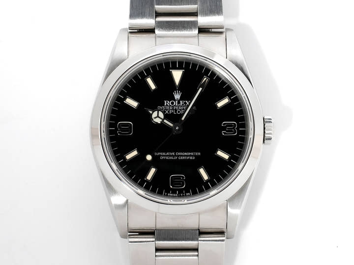 ロレックス エクスプローラーI Ref.14270 ステンレススチール ブラック文字盤 オイスターブレスレット 美品 5ujnmdyc