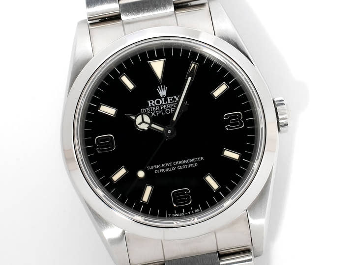 ロレックス エクスプローラーI Ref.14270 ステンレススチール ブラック文字盤 オイスターブレスレット 美品 5ujnmdyc