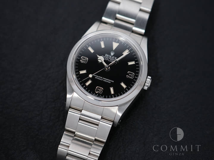 ロレックス エクスプローラーI Ref.14270 ステンレススチール ブラック文字盤 オイスターブレスレット 美品 5ujnmdyc