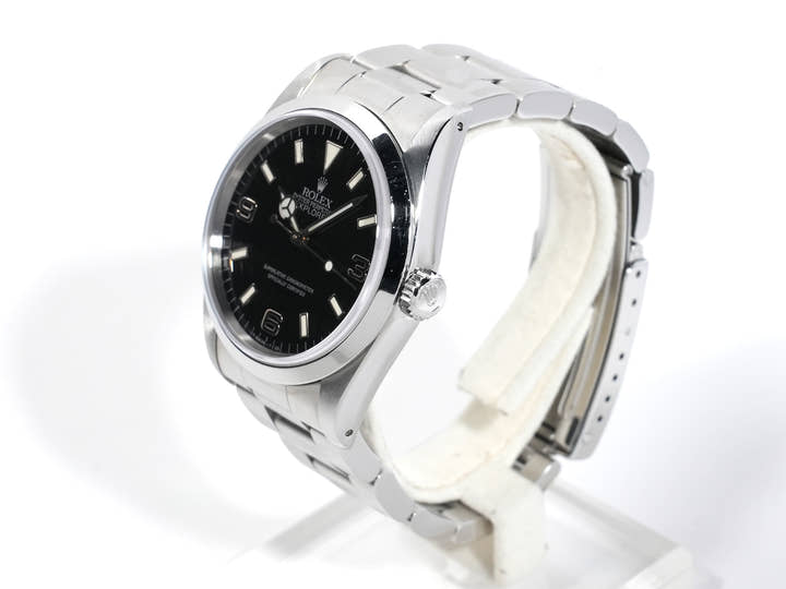 ロレックス エクスプローラーI Ref.14270 ステンレススチール ブラック文字盤 オイスターブレスレット 中古 38hoxgr7