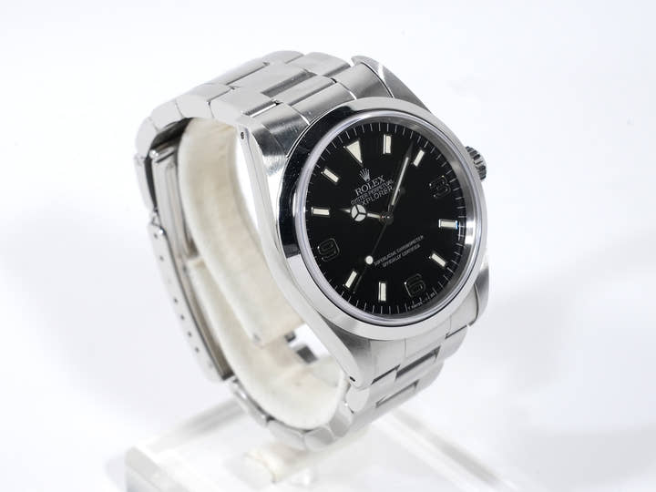 ロレックス エクスプローラーI Ref.14270 ステンレススチール ブラック文字盤 オイスターブレスレット 中古 38hoxgr7