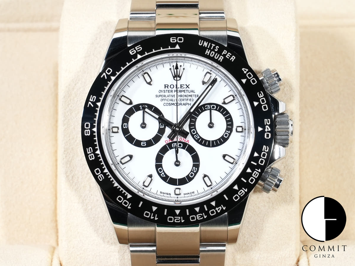 ロレックス デイトナ Ref.116500LN ステンレススチール ホワイト文字盤 中古 rcrdjtkf