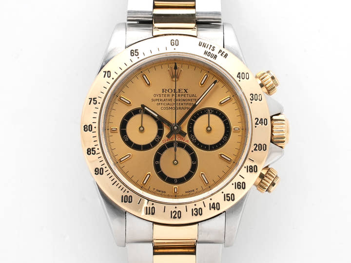 Rolex Daytona El Primero Ref.16523 Stainless Steel/Yellow Gold Champagne Dial Used 32sq4dtv
