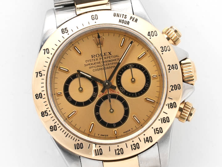 Rolex Daytona El Primero Ref.16523 Stainless Steel/Yellow Gold Champagne Dial Used 32sq4dtv
