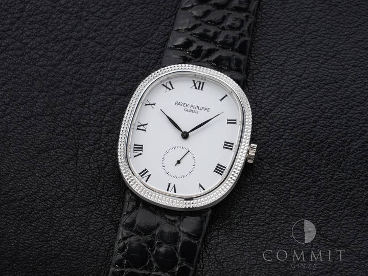 パテックフィリップ ゴールデンエリプス Ref.3987G ホワイトゴールド ホワイト文字盤 中古 4sugfau5