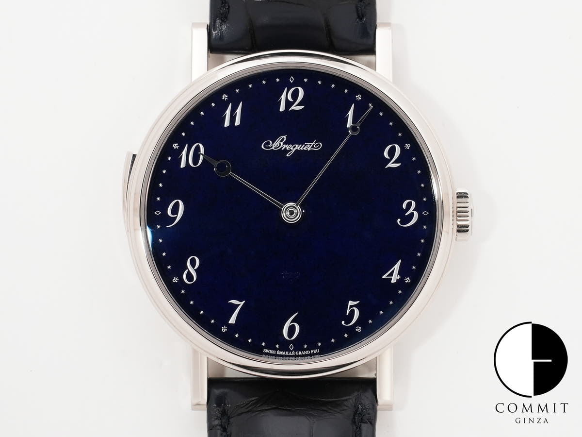 Breguet Classique Minute Repeater 7637 Ref. 7637BB/2Y/9ZU 18K White Gold Blue Grand Feu Enamel Dial Excellent Pre-owned ogthm9er