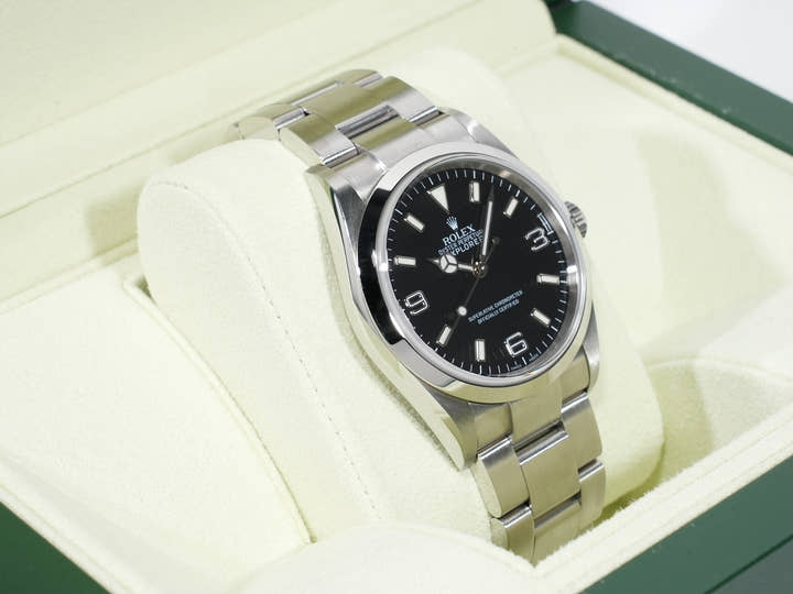 ロレックス エクスプローラーI Ref.114270 ステンレススチール ブラック文字盤 オイスターブレスレット 美中古 muppob63