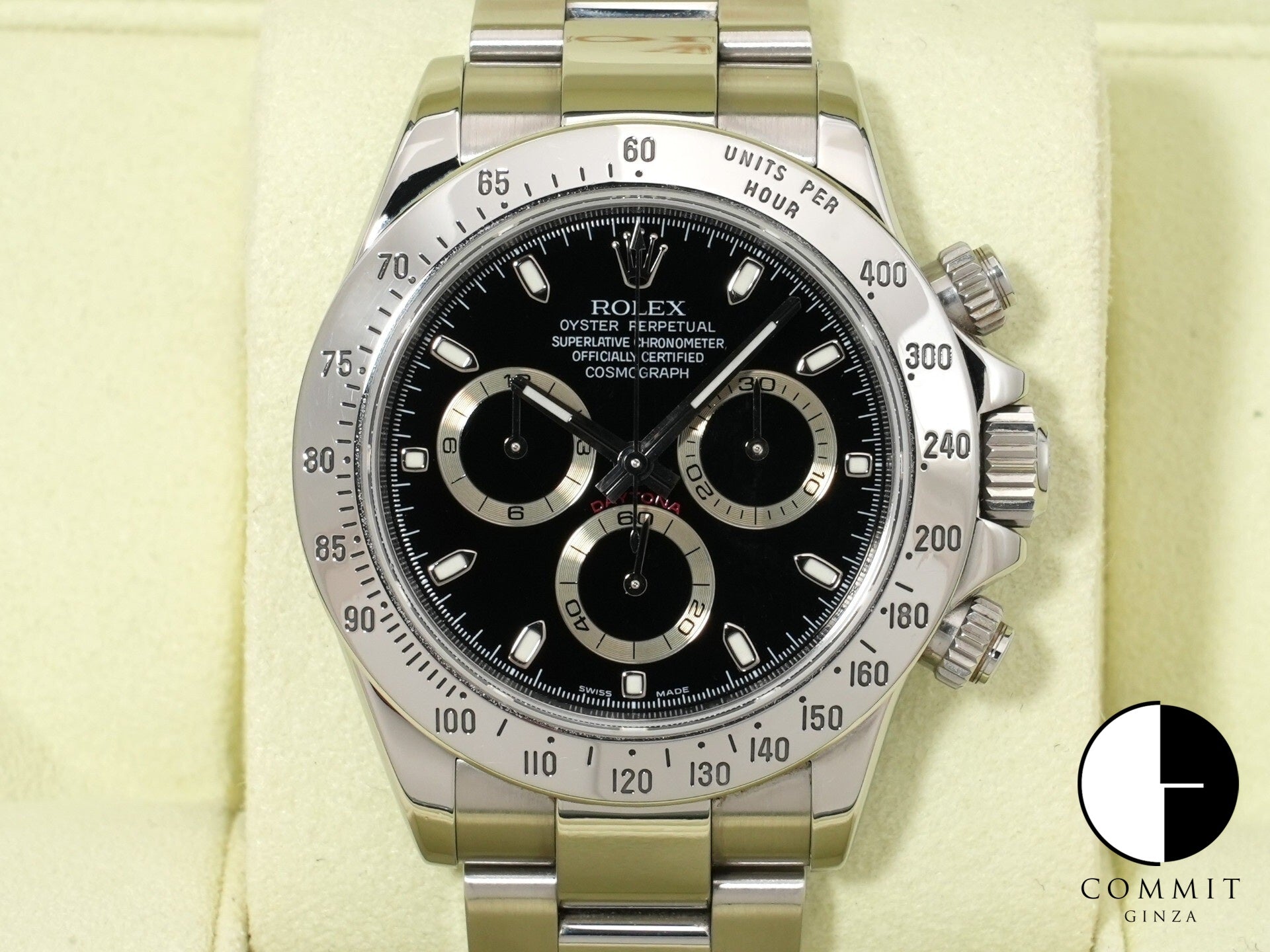 ロレックス デイトナ Ref.116520 ステンレススチール ブラック文字盤 中古 qpfjjuwn