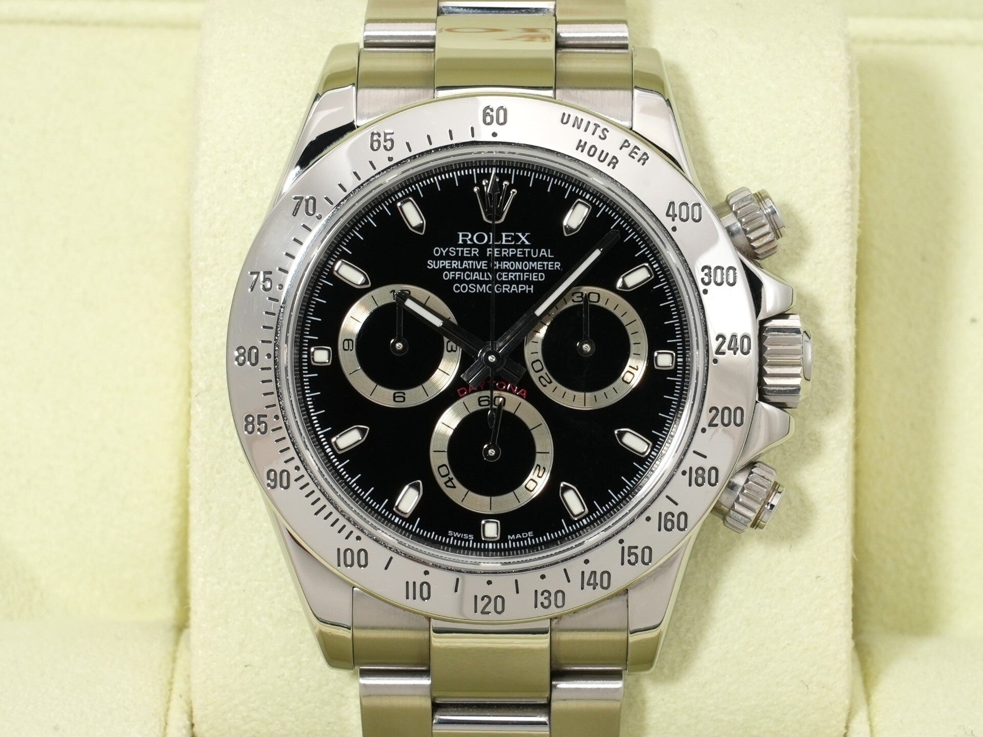 ロレックス デイトナ Ref.116520 ステンレススチール ブラック文字盤 中古 qpfjjuwn