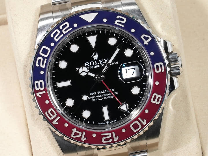 ロレックス GMTマスターII Ref.126710BLRO ステンレススチール ブラック文字盤 オイスターブレスレット 美品 rycv6n8x